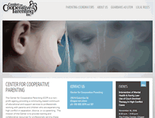 Tablet Screenshot of centerforcooperativeparenting.org